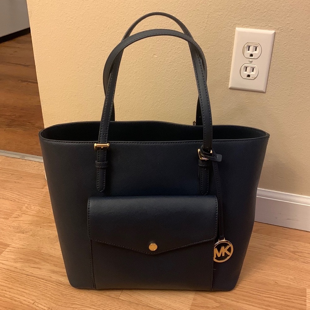 Navy blue Michael Kors purse